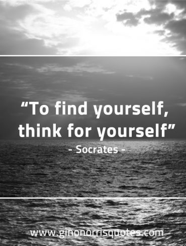 To find yourself SocratesQuotes