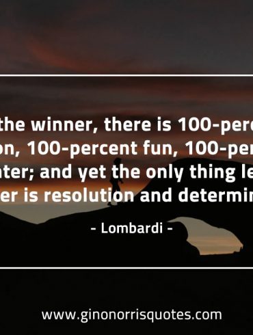 To the winner LombardiQuotes