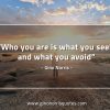 Who you are is what you seek GinoNorrisQuotes
