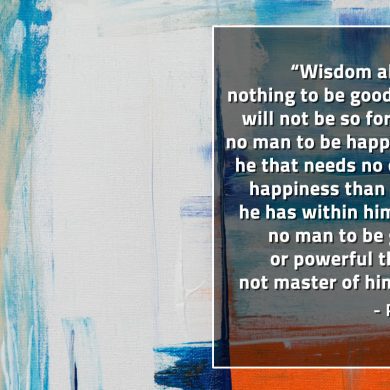 Wisdom allows nothing to be good SenecaQuotes