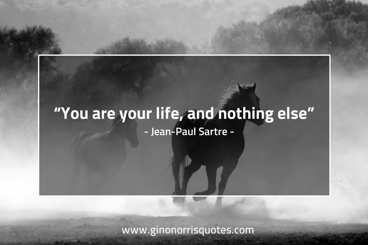 You are your life SartreQuotes