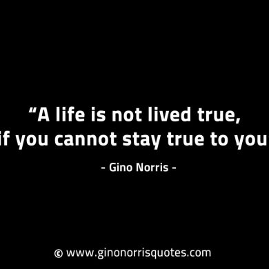 A life is not lived true GinoNorrisINTJQuotes
