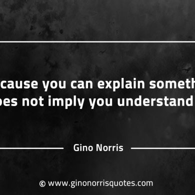 Because you can explain something GinoNorrisQuotes