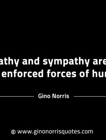 Empathy and sympathy are least legally enforced GinoNorrisINTJQuotes