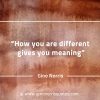 How you are different gives you meaning GinoNorrisQuotes
