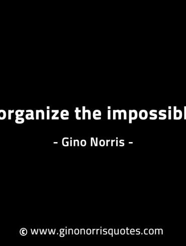 I organize the impossible GinoNorrisINTJQuotes
