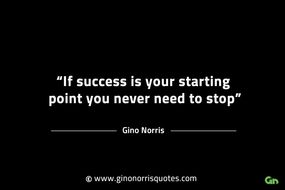 If success is your starting point GinoNorrisINTJQuotes