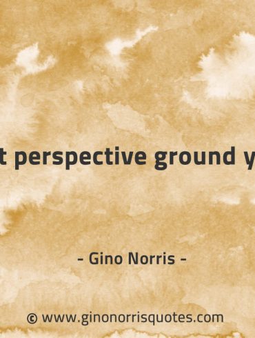 Let perspective ground you GinoNorrisQuotes