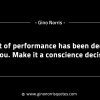 Most of performance has been decided for you GinoNorrisINTJQuotes