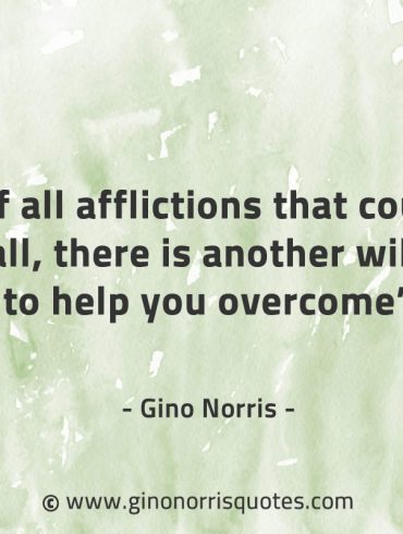 Of all afflictions that could befall GinoNorrisQuotes
