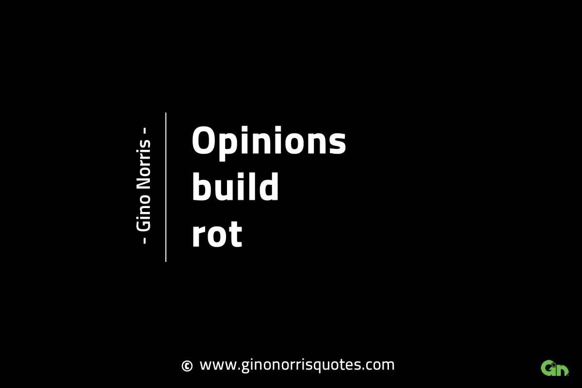 Opinions build rot GinoNorrisINTJQuotes