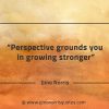 Perspective grounds you in growing stronger GinoNorrisQuotes