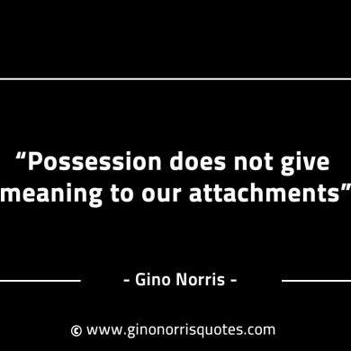 Possession does not give meaning GinoNorrisINTJQuotes