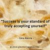 Success is your standard of truly accepting yourself GinoNorrisQuotes