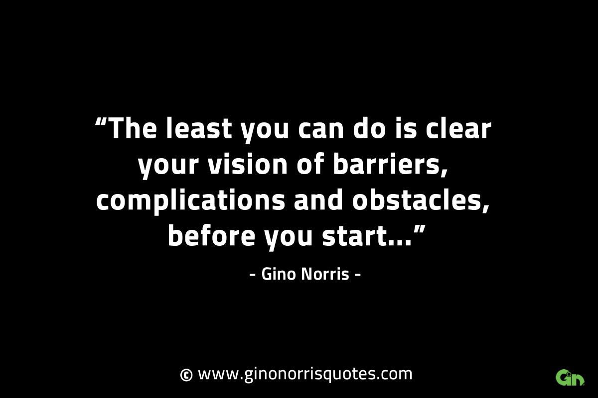 The least you can do is clear your vision GinoNorrisINTJQuotes
