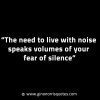 The need to live with noise GinoNorrisINTJQuotes