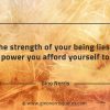 The strength of your being GinoNorrisQuotes