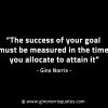 The success of your goal must be measured GinoNorrisINTJQuotes