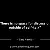 There is no space for discussion GinoNorrisINTJQuotes