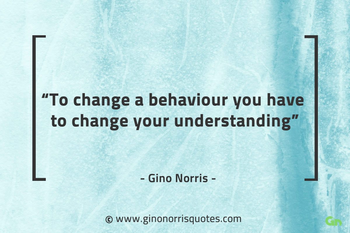 To change a behaviour GinoNorrisQuotes