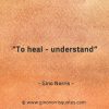 To heal understand GinoNorrisQuotes