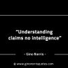 Understanding claims no intelligence GinoNorrisINTJQuotes