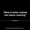 What is better implied has clearer meaning GinoNorrisINTJQuotes
