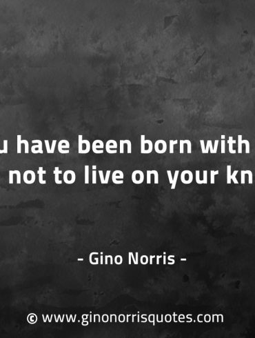 You have been born with feet GinoNorrisQuotes