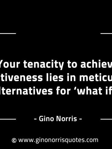 Your tenacity to achieve effectiveness GinoNorrisINTJQuotes