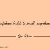 Confidence builds in small competencies ginonorrisquotes