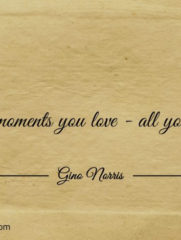 Create moments you love all your days ginonorrisquotes
