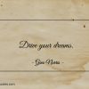 Drive your dreams ginonorrisquotes