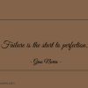 Failure is the start to perfection ginonorrisquotes