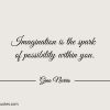 Imagination is the spark of possibility within you ginonorrisquotes