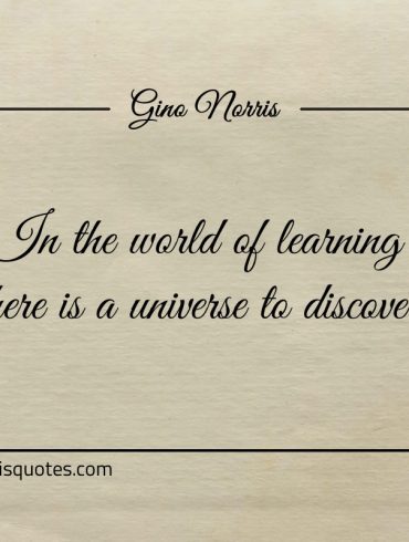 In the world of learning ginonorrisquotes