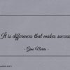 It is differences that makes success ginonorrisquotes