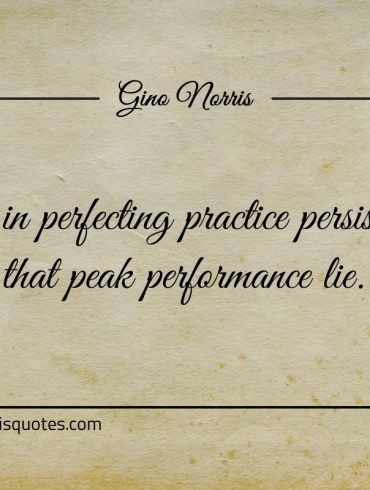 It is in perfecting practice persistently ginonorrisquotes