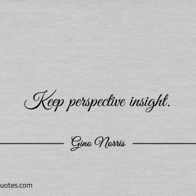 Keep perspective insight ginonorrisquotes