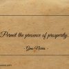 Permit the presence of prosperity ginonorrisquotes