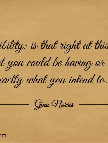 Possibility is that right at this very moment ginonorrisquotes