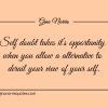 Self doubt takes its opportunity ginonorrisquotes