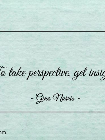 To take perspective get insight ginonorrisquotes