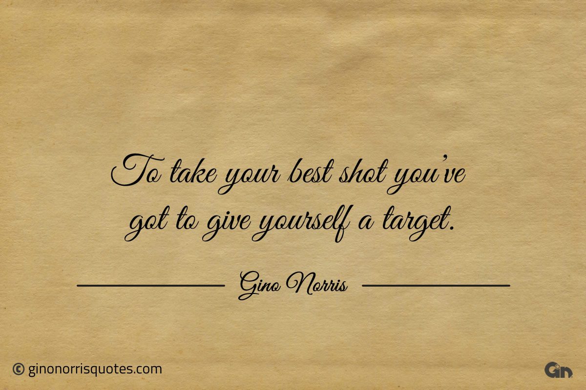 To take your best shot ginonorrisquotes