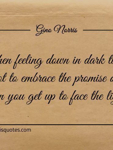 When feeling down in dark times ginonorrisquotes