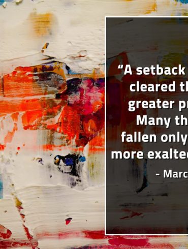 A setback has often cleared the way MarcusAureliusQuotes
