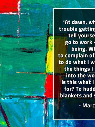At dawn when you have trouble getting out of bed MarcusAureliusQuotes