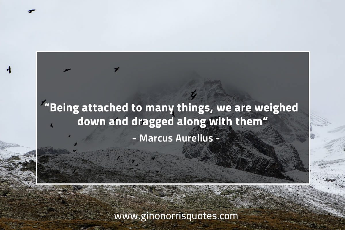 Being attached to many things MarcusAureliusQuotes