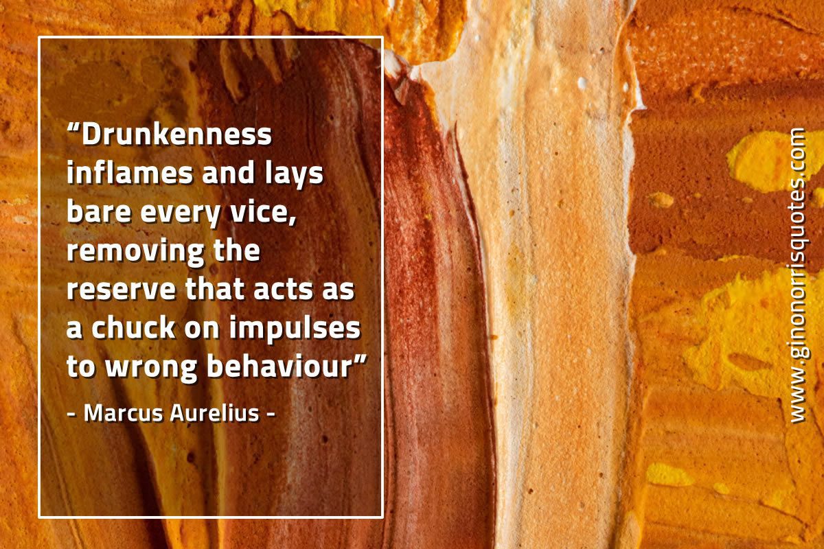 Drunkenness inflames and lays bare MarcusAureliusQuotes