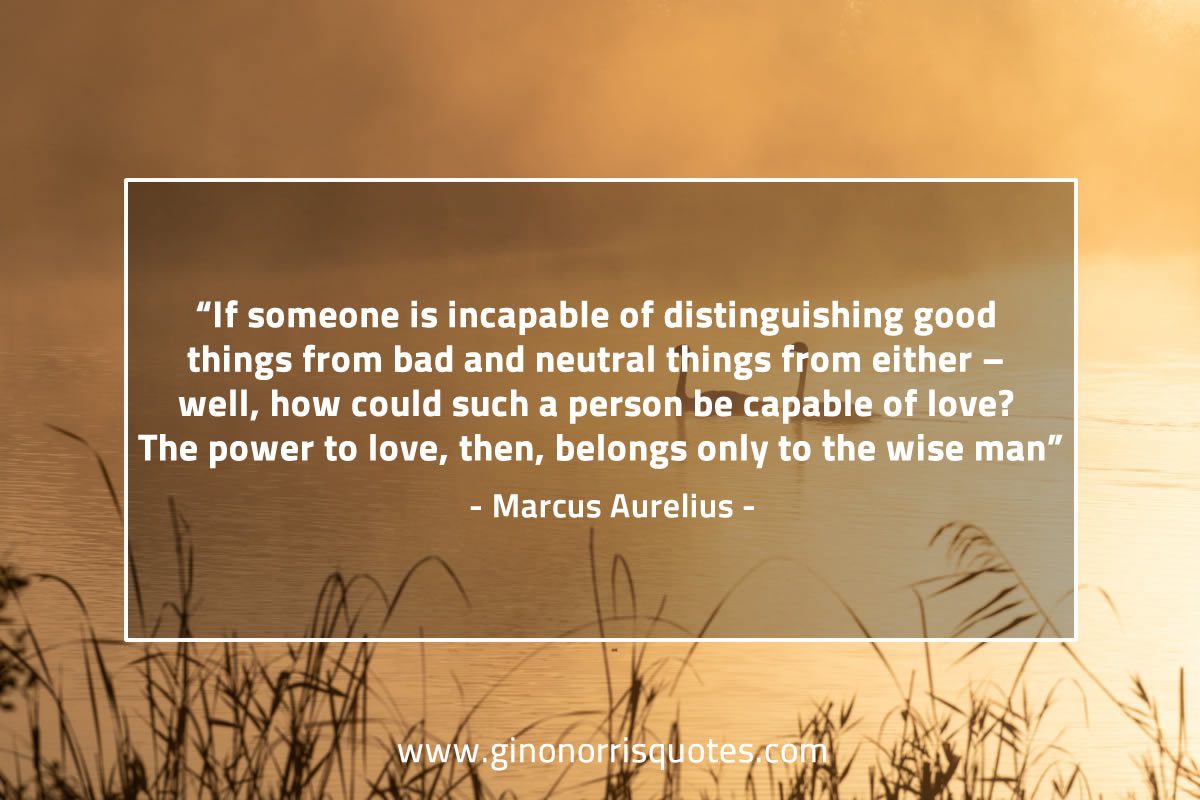 If someone is incapable of distinguishing MarcusAureliusQuotes
