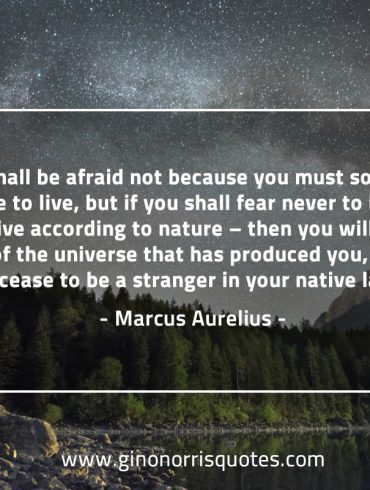 If you shall be afraid not because MarcusAureliusQuotes